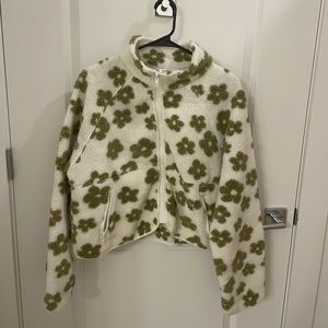 Buttermelon Fleece Floral Zip- Up
